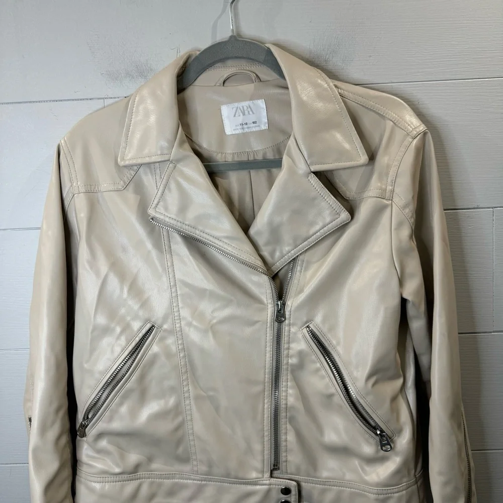 Zara | Girls Pleather Jacket Size 11/12